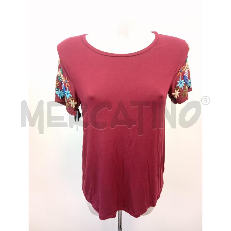 T SHIRT D MAX MARA WEEKEND BORDEAUX  | Mercatino dell'Usato Verona fiera 1