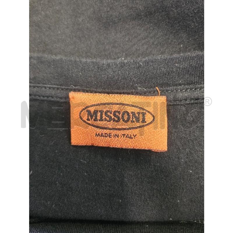 T SHIRT D MISSONI NERA RICAMI BIANCHI  | Mercatino dell'Usato Verona fiera 4