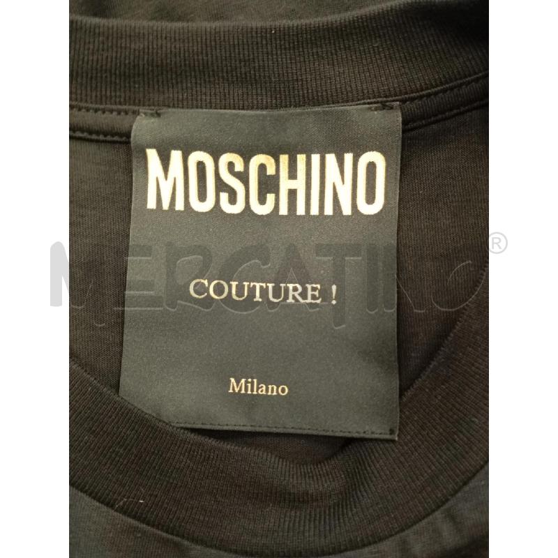 T SHIRT D MOSCHINO NERO SCRITTA BIA  | Mercatino dell'Usato Verona fiera 4