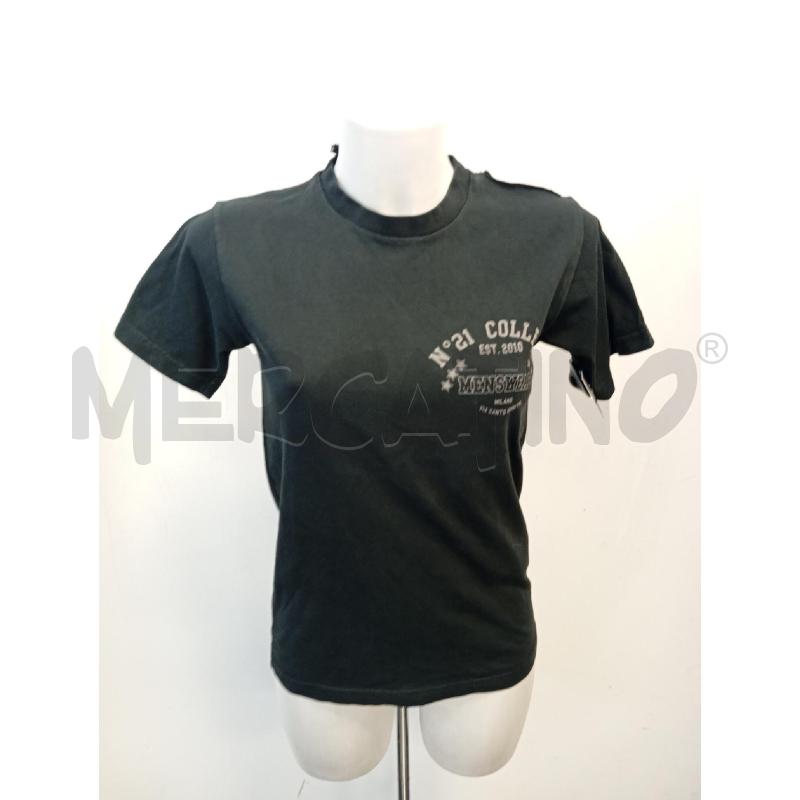 T SHIRT D N 21 NERA SCRITTA COLLEGE  | Mercatino dell'Usato Verona fiera 1