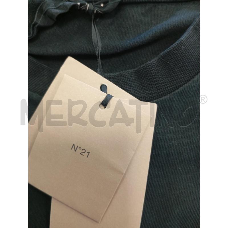 T SHIRT D N 21 NERA SCRITTA COLLEGE  | Mercatino dell'Usato Verona fiera 4
