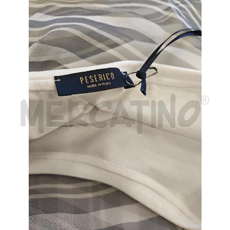 T SHIRT D PESERICO GRIGIA RIGHE BIANCHE  | Mercatino dell'Usato Verona fiera 5
