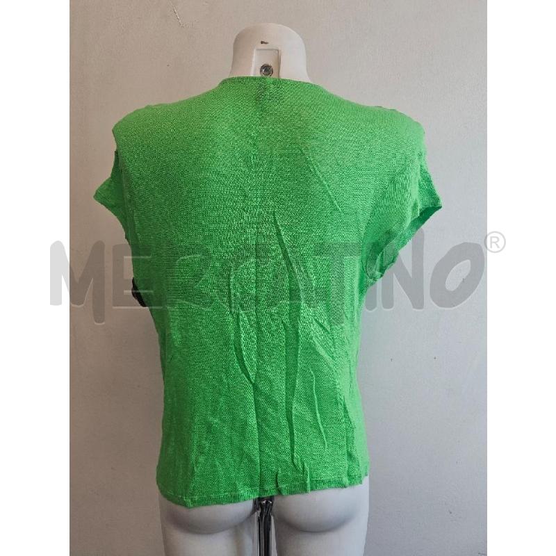 T SHIRT D PINKO VERDE NODO LINO  | Mercatino dell'Usato Verona fiera 3