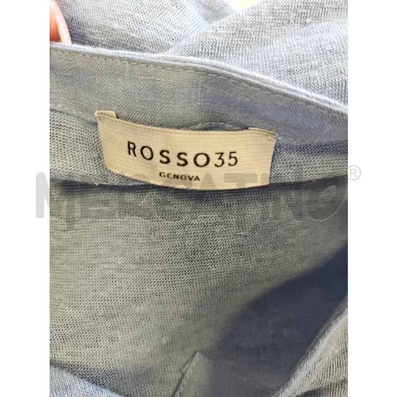 T SHIRT D ROSSO 35 AZZURRO IN LINO  | Mercatino dell'Usato Verona fiera 4