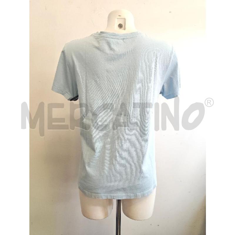 T SHIRT D SEMICOUTURE 01 AZZURRA LOGO BIANCO | Mercatino dell'Usato Verona fiera 3