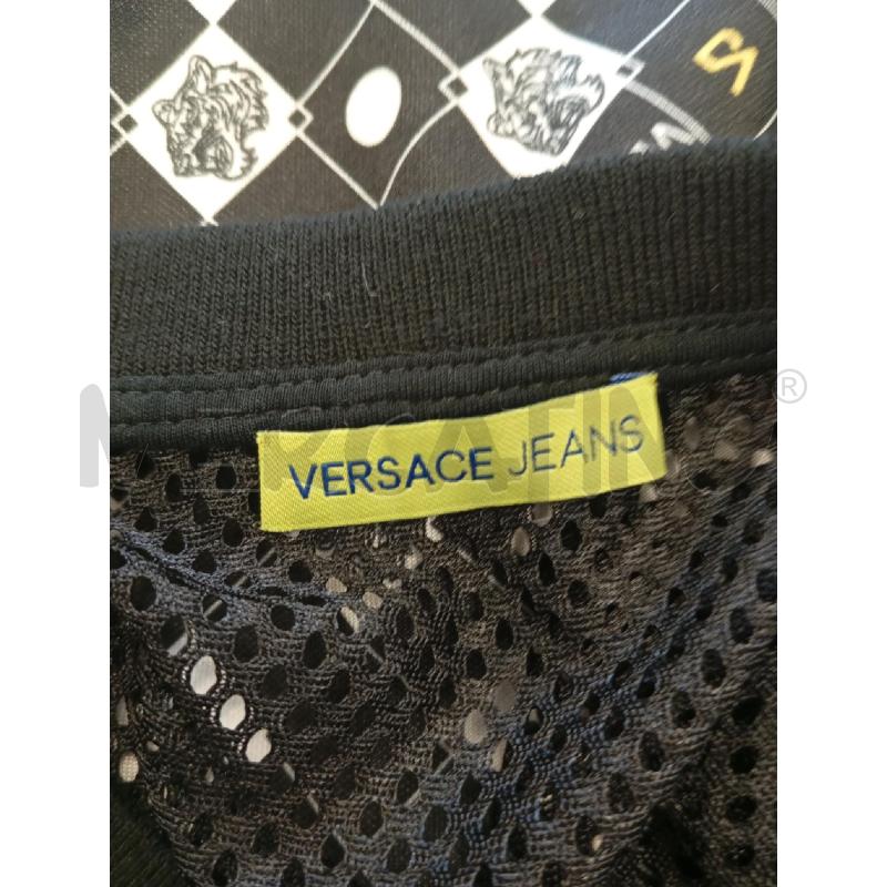 T SHIRT UOMO VERSACE JEANS RETE BIANCO NERO | Mercatino dell'Usato Verona fiera 4