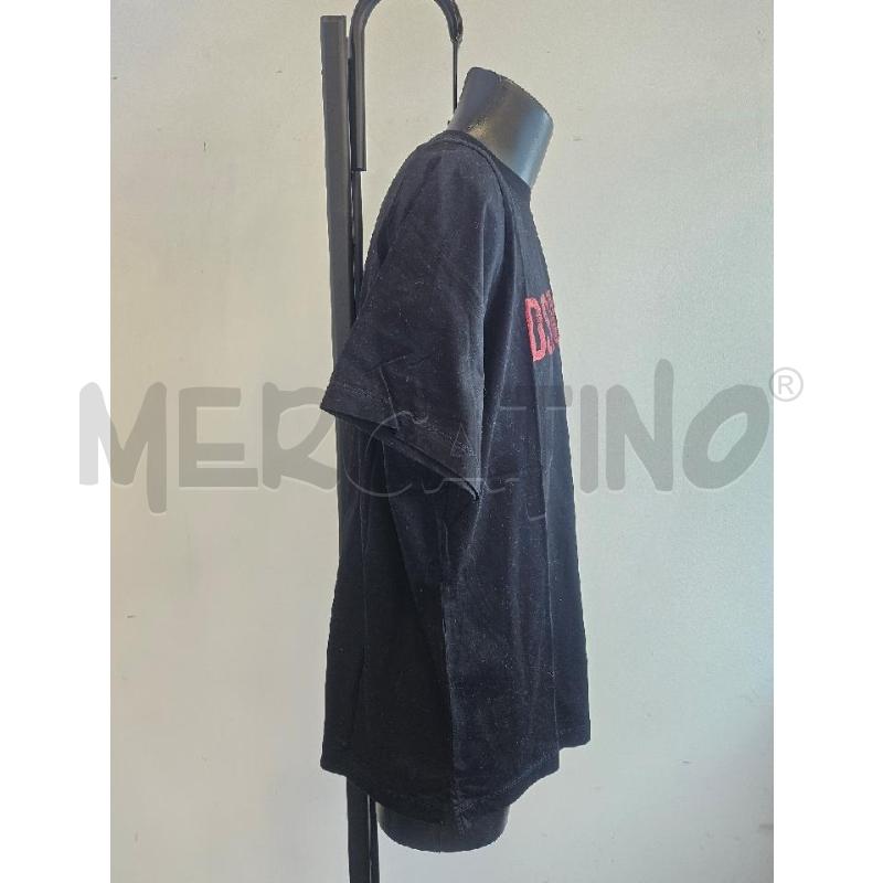T SHIRT U DSQUARED NERA SCRITTA ROSSA | Mercatino dell'Usato Verona fiera 2