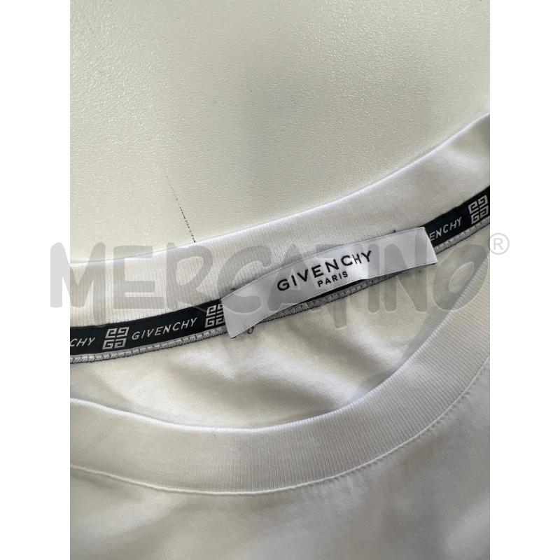 T SHIRT U GIVENCHY BIANCA  SCRITTA NERA  | Mercatino dell'Usato Verona fiera 4