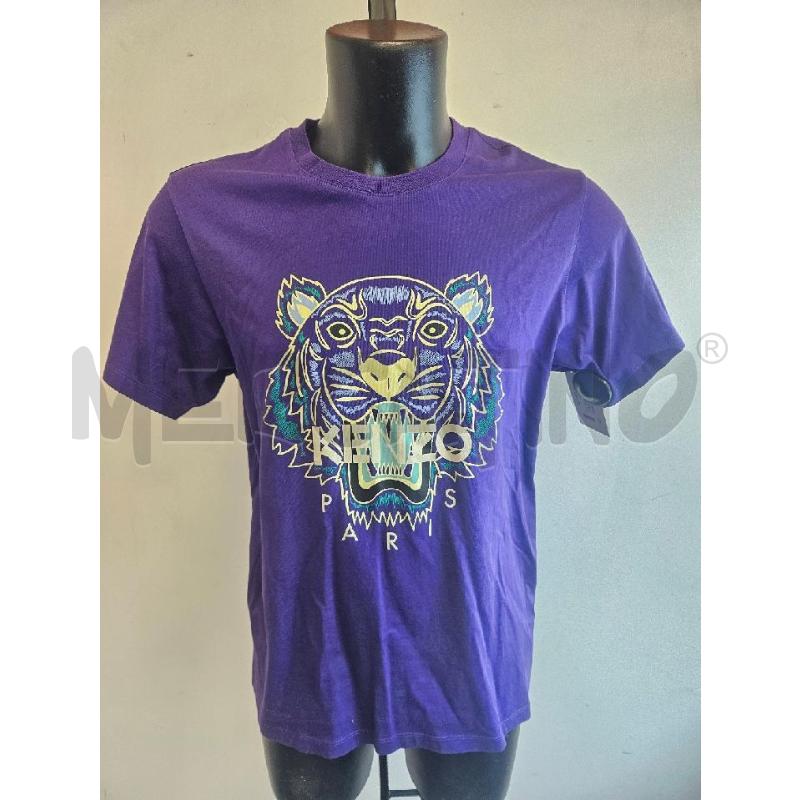 T SHIRT U KENZO VIOLA STAMPA BIA VERDE  | Mercatino dell'Usato Verona fiera 1