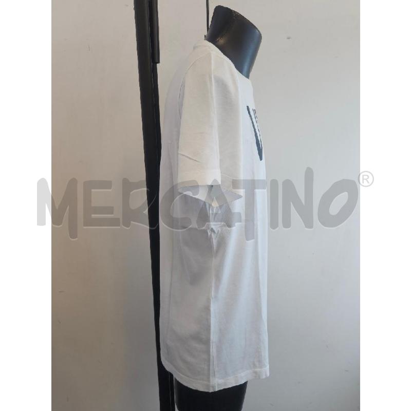T SHIRT U VERSACE BIANCA SCRITTA NERA  | Mercatino dell'Usato Verona fiera 2
