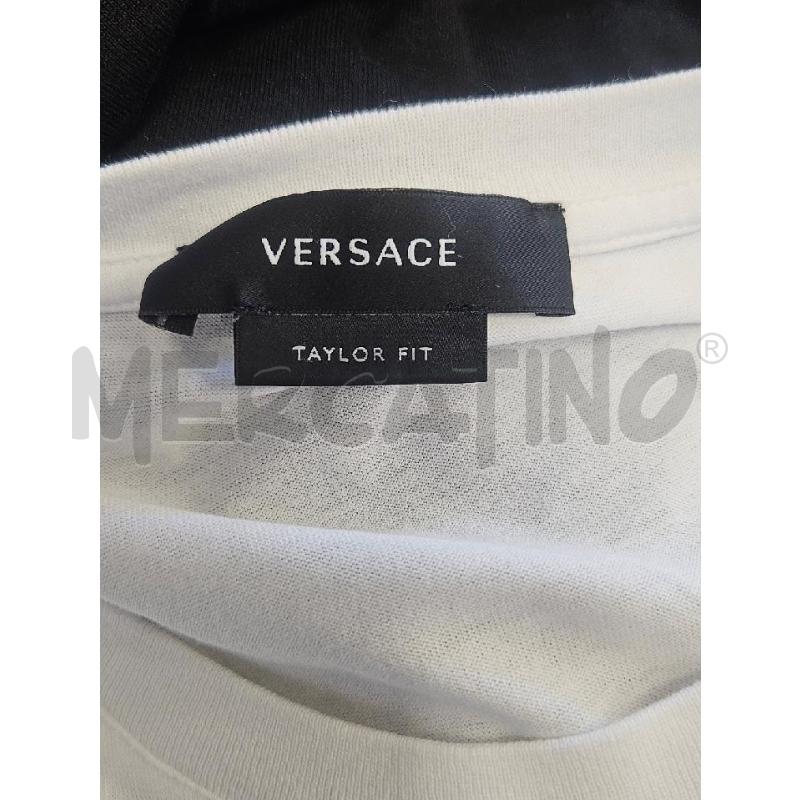 T SHIRT U VERSACE BIANCA SCRITTA NERA  | Mercatino dell'Usato Verona fiera 4