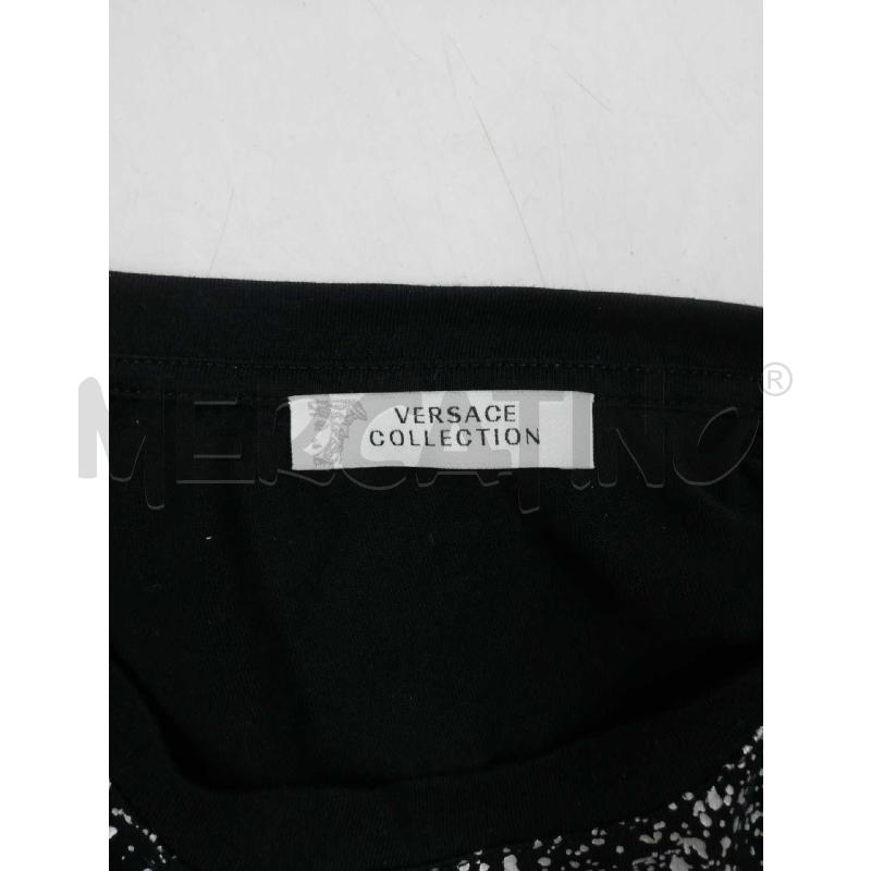 T SHIRT U VERSACE COLLECTION MEDUSA LATERALE NERA ARGENTATA | Mercatino dell'Usato Verona fiera 4