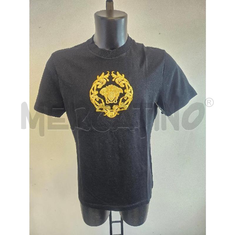 T SHIRT U VERSACE NERA MEDUSA GIALLA DAVANTI  | Mercatino dell'Usato Verona fiera 1