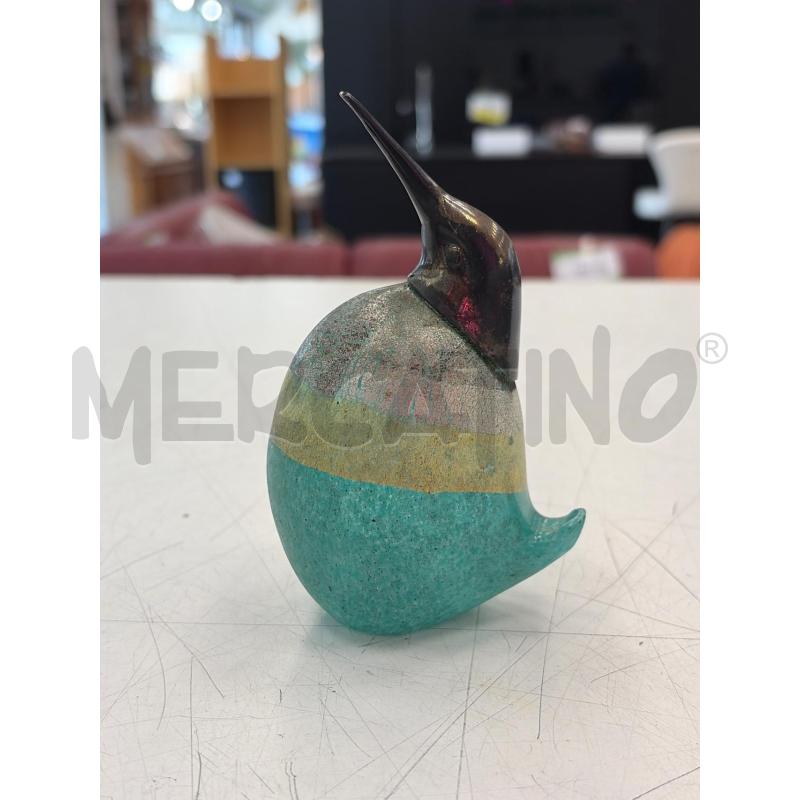 UCCELLINO COLIBRI' MURANO AZZ TESTA LUCIDA | Mercatino dell'Usato Verona fiera 1