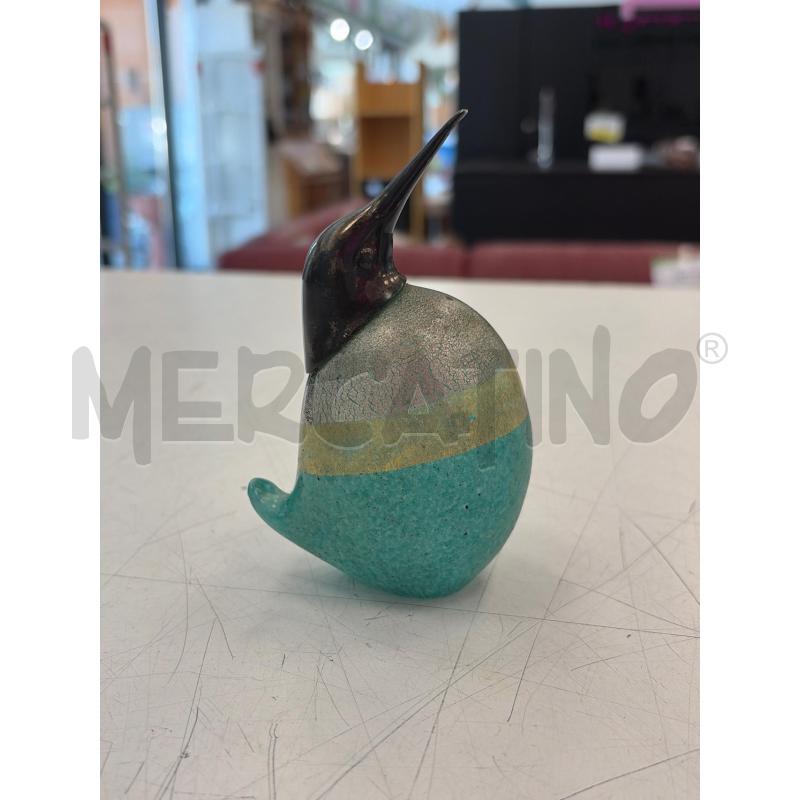 UCCELLINO COLIBRI' MURANO AZZ TESTA LUCIDA | Mercatino dell'Usato Verona fiera 3