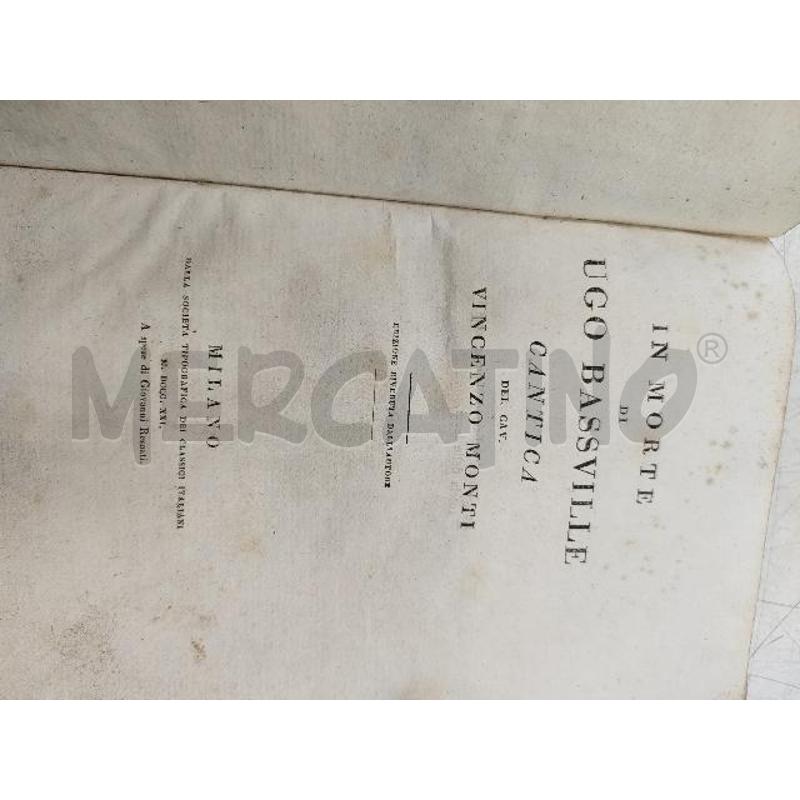 V. MONTI UGO BASSVILLE - LA PSICHE MANGILLIANA | Mercatino dell'Usato Verona fiera 2