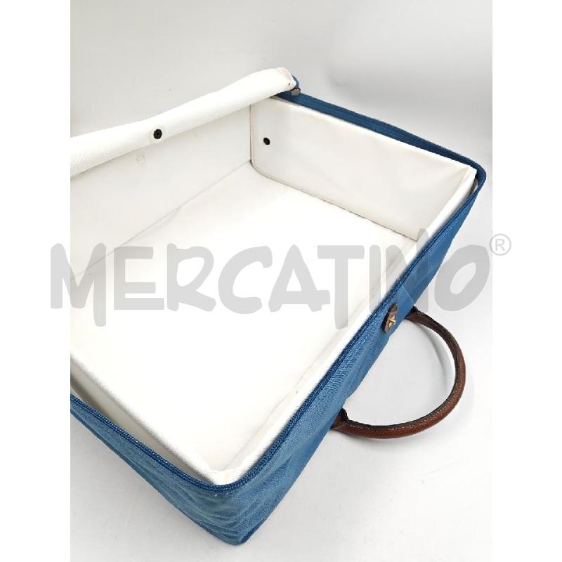 VALIGIA LONGCHAMP AZZURRA NYLON A CASSETTO  | Mercatino dell'Usato Verona fiera 5