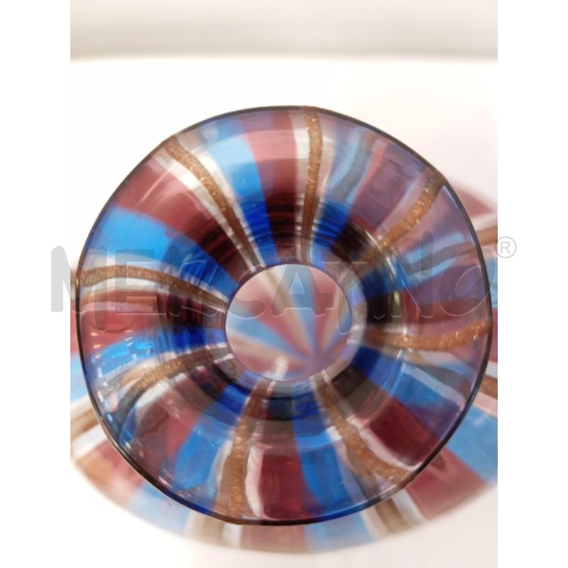 VASETTO MURANO RAGGI ROSSO BLU | Mercatino dell'Usato Verona fiera 2
