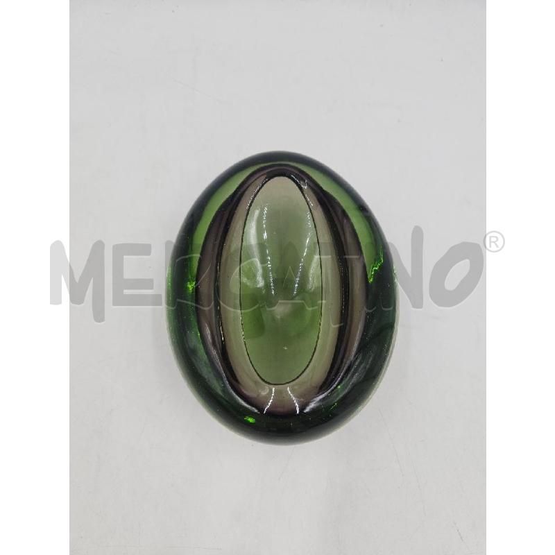 VASETTO MURANO VERDE SPESSO OVALE | Mercatino dell'Usato Verona fiera 1