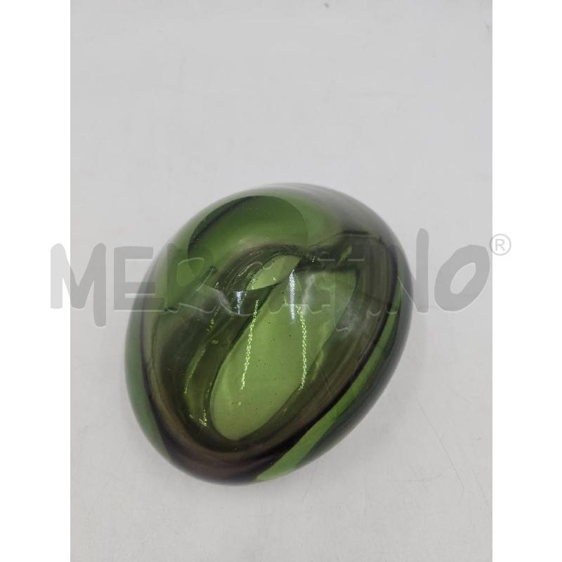 VASETTO MURANO VERDE SPESSO OVALE | Mercatino dell'Usato Verona fiera 4
