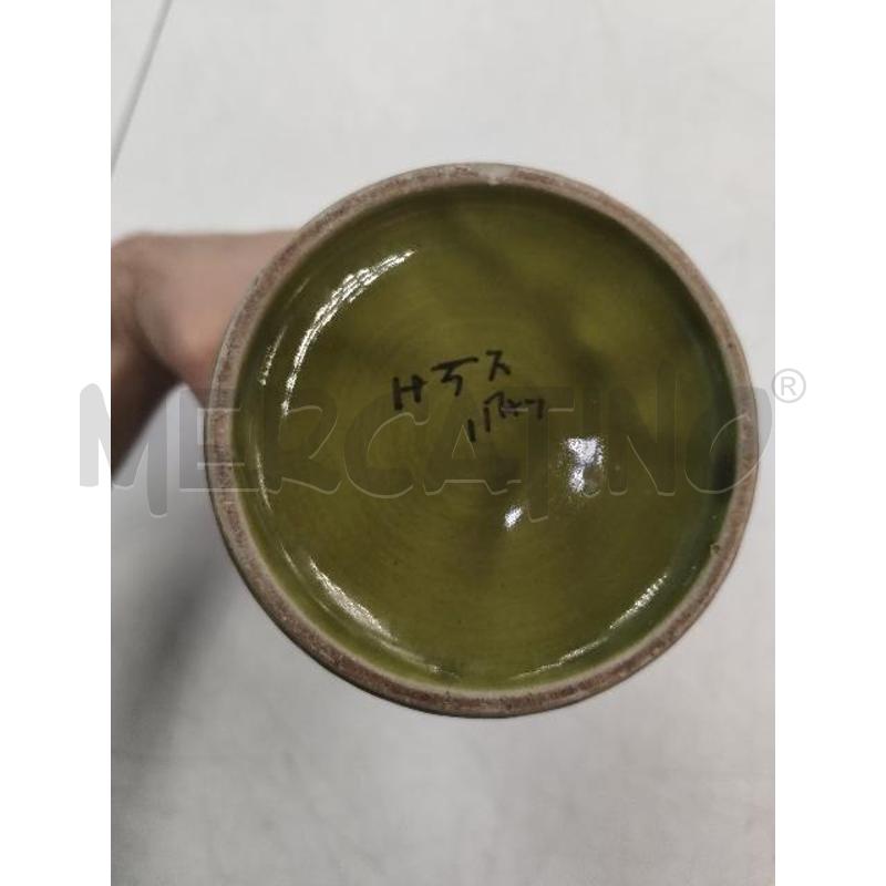 VASO BITOSSI VERDE OLIVA CILINDRO DA RIV | Mercatino dell'Usato Verona fiera 3