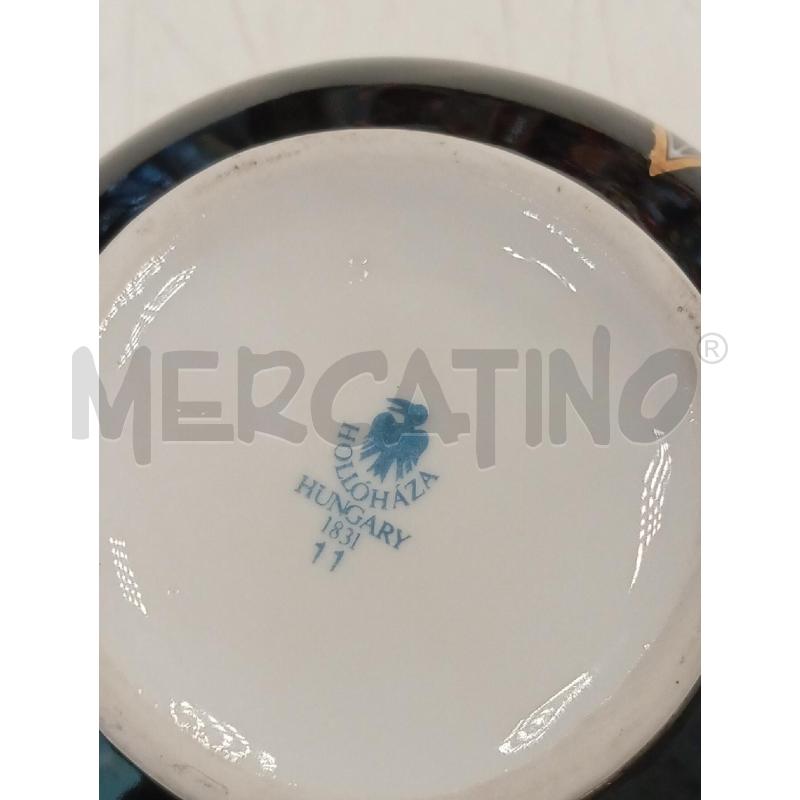 VASO CER HOLLOHAZA HUNGARY BIANCO NERO DORATO | Mercatino dell'Usato Verona fiera 4