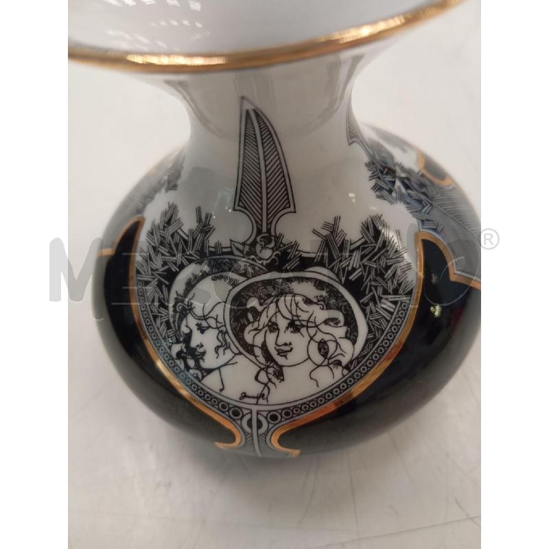 VASO CER HOLLOHAZA HUNGARY BIANCO NERO DORATO | Mercatino dell'Usato Verona fiera 5