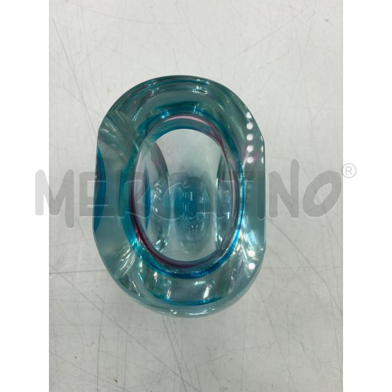 VASO MURANO OVALE BASSO CELESTE ROSA  | Mercatino dell'Usato Verona fiera 3