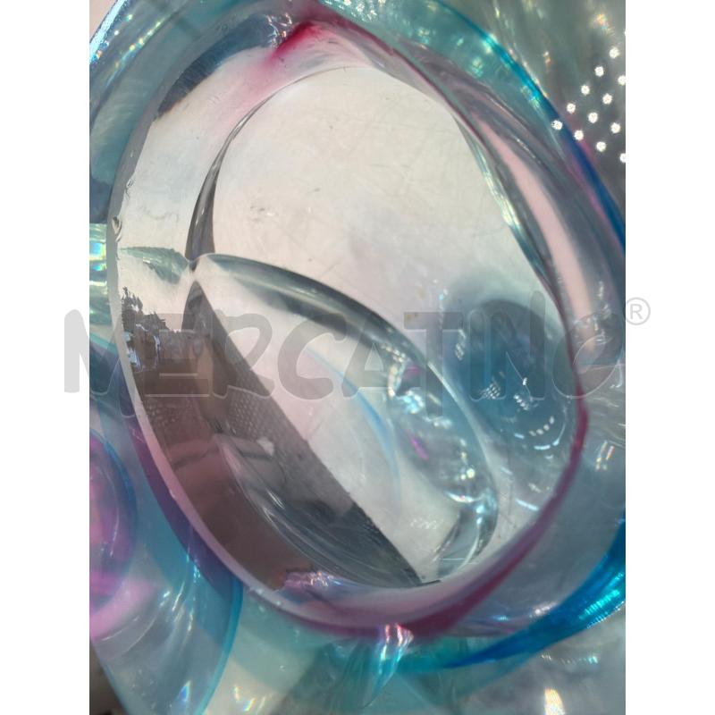 VASO MURANO OVALE BASSO CELESTE ROSA  | Mercatino dell'Usato Verona fiera 5
