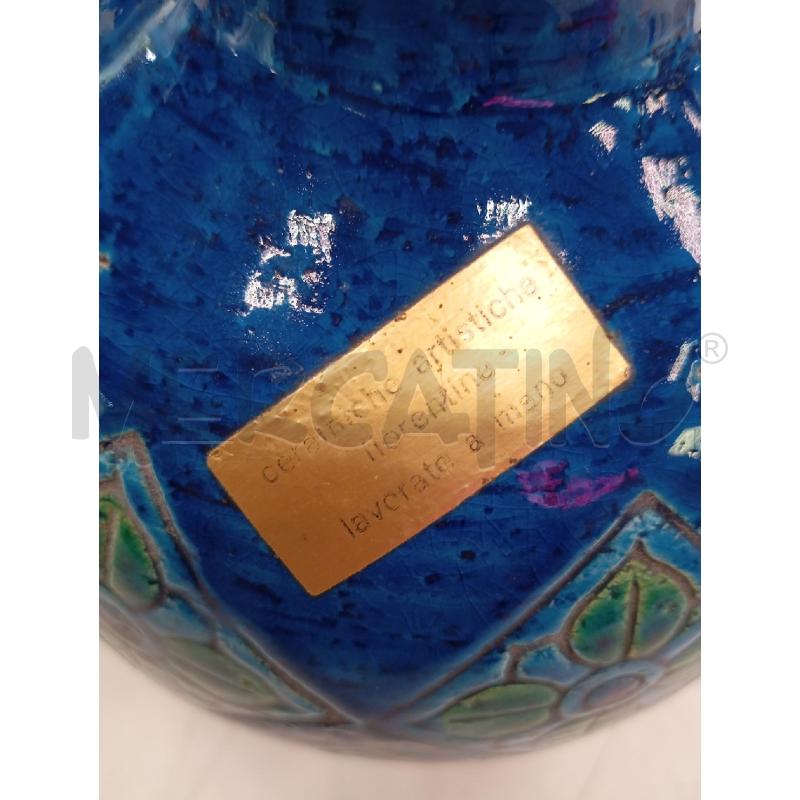 VASO SMALT AZZ DEC FIOR VERD | Mercatino dell'Usato Verona fiera 3