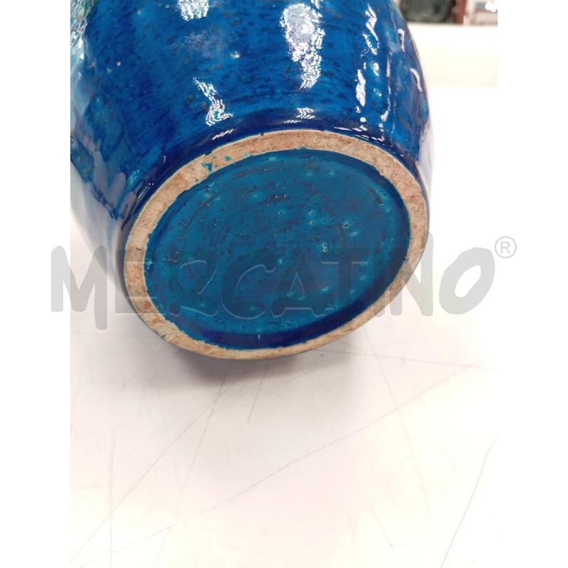 VASO SMALT AZZ DEC FIOR VERD | Mercatino dell'Usato Verona fiera 4