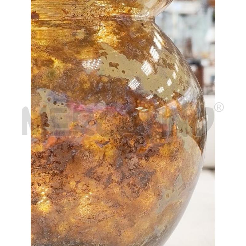 VASO VETRO GIALLO MACULATO | Mercatino dell'Usato Verona fiera 3