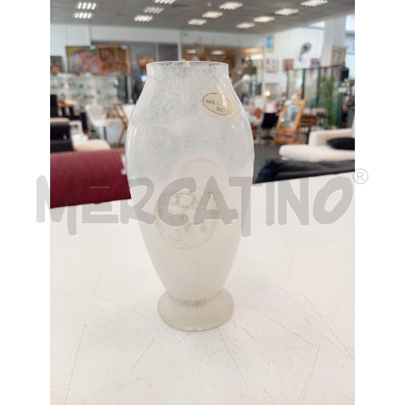 VASO VETRO MURANO SCAVO MASCHERONI | Mercatino dell'Usato Verona fiera 2