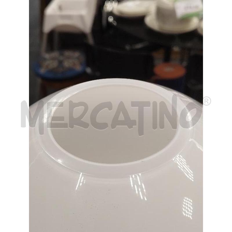 VASO VETRO ROSENTHAL TONDO BIANCO  | Mercatino dell'Usato Verona fiera 2