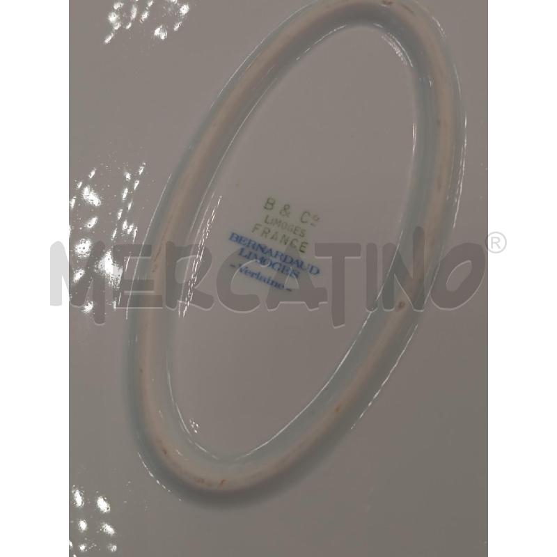 VASSOIO LIMOGES VERLAINE OVALE BIANCO DORATO  | Mercatino dell'Usato Verona fiera 3