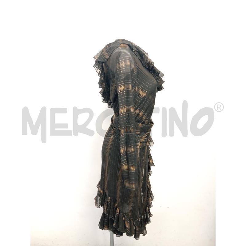 VESTITO DONNA AMEN NERO RIGHE DORATE  | Mercatino dell'Usato Verona fiera 4