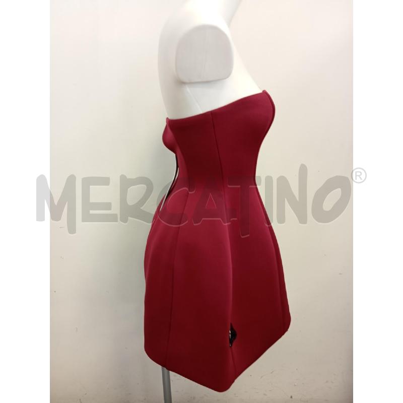 VESTITO DONNA ASOS FASCIA BORDEAUX INSERTO DORATO | Mercatino dell'Usato Verona fiera 3