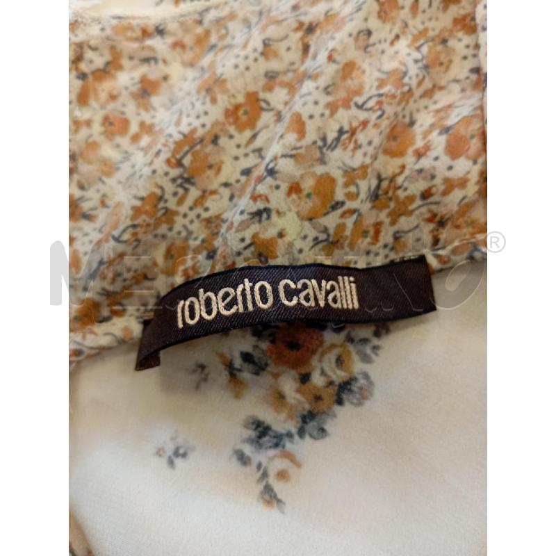 VESTITO DONNA CAVALLI SETA BEIGE PIZZO BIANCO  | Mercatino dell'Usato Verona fiera 5