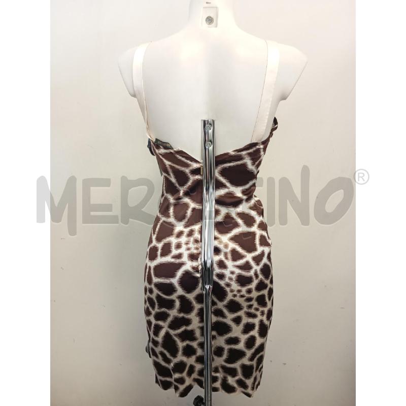 VESTITO DONNA CAVALLI SETA MARRONE MACULATO  | Mercatino dell'Usato Verona fiera 4
