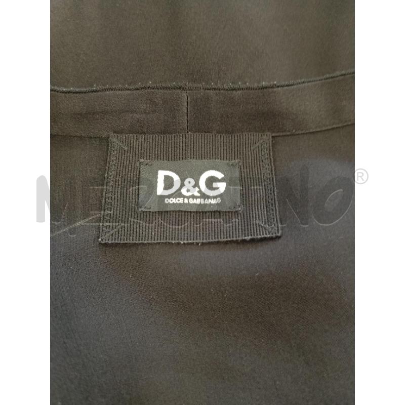 VESTITO DONNA DOLCE&GABBANA SETA NERO BALZE PROFILI BIANCHI | Mercatino dell'Usato Verona fiera 4