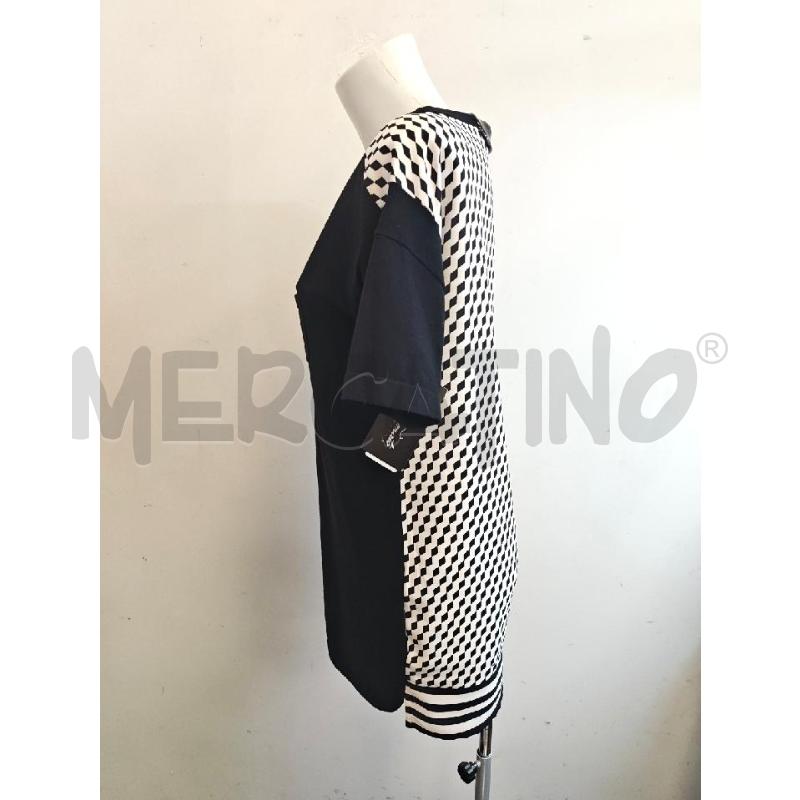 VESTITO DONNA ELISABETTA FRANCHI NERO ROMBI ROSA NE  | Mercatino dell'Usato Verona fiera 2