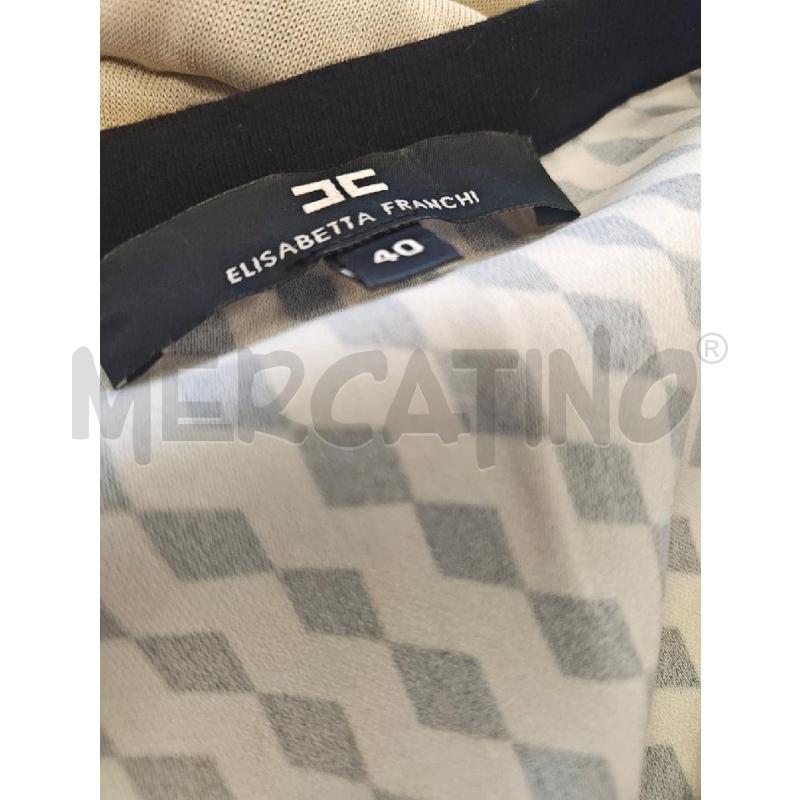VESTITO DONNA ELISABETTA FRANCHI NERO ROMBI ROSA NE  | Mercatino dell'Usato Verona fiera 4