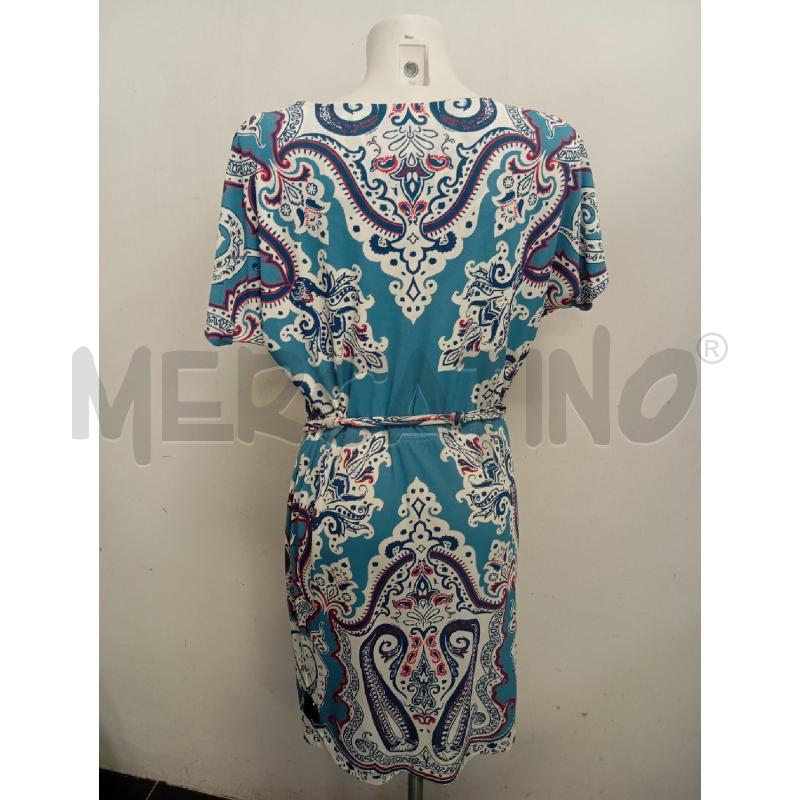 VESTITO DONNA ETRO AZZURRO PAISLEY BIANCO ROSSO | Mercatino dell'Usato Verona fiera 3