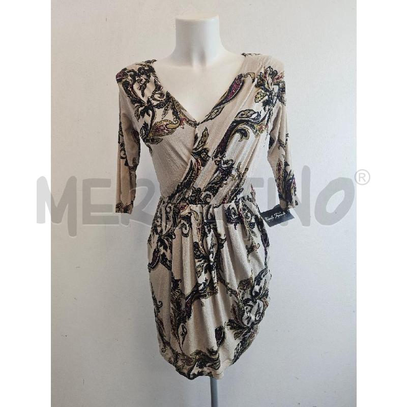 VESTITO DONNA ETRO BEIGE PAISLEY ROSSO SENAPE  | Mercatino dell'Usato Verona fiera 1