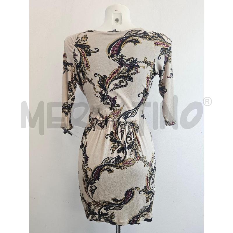 VESTITO DONNA ETRO BEIGE PAISLEY ROSSO SENAPE  | Mercatino dell'Usato Verona fiera 3