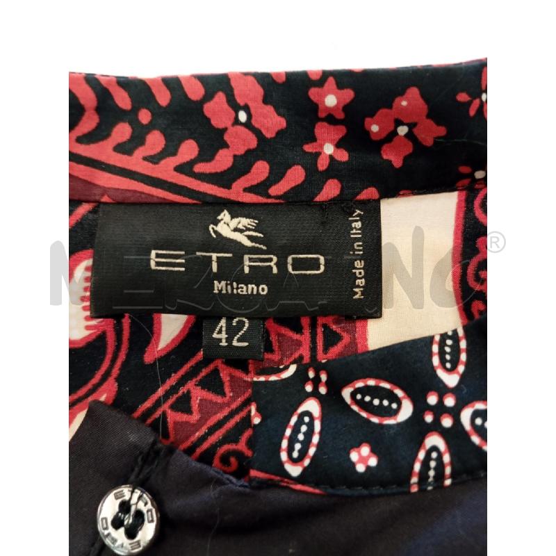 VESTITO DONNA ETRO NERO FANTASIA MARRONE BEIGE  | Mercatino dell'Usato Verona fiera 5