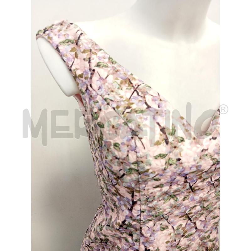 VESTITO DONNA FABIANA FERRI ROSA FIORI VIOLA | Mercatino dell'Usato Verona fiera 2