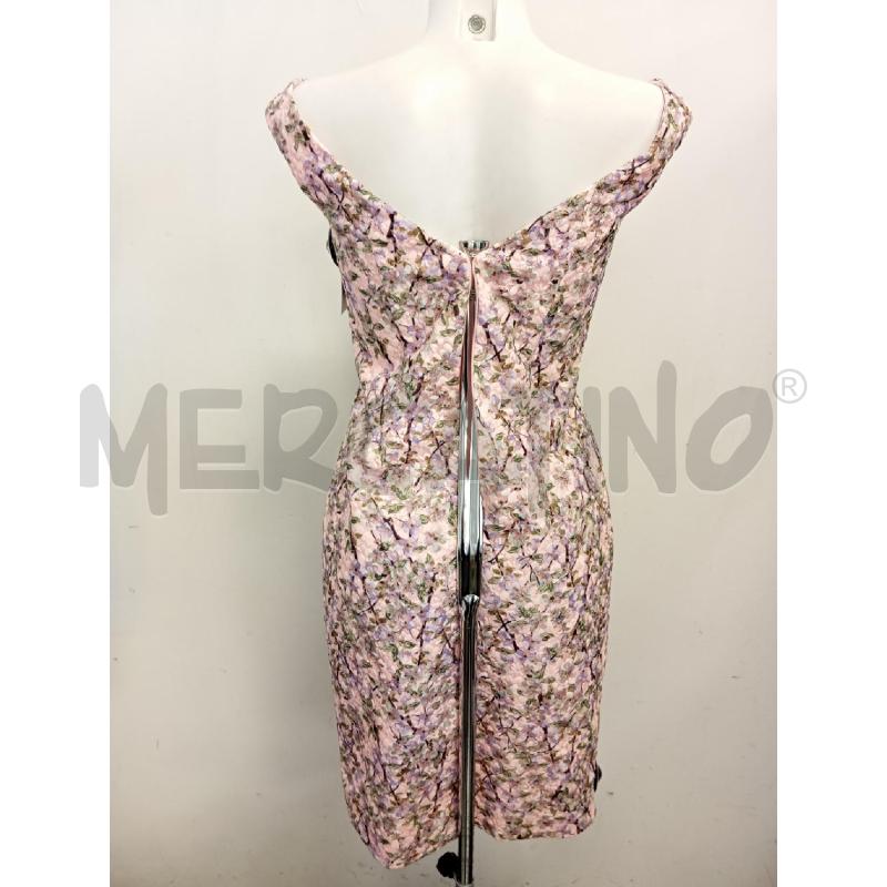VESTITO DONNA FABIANA FERRI ROSA FIORI VIOLA | Mercatino dell'Usato Verona fiera 4