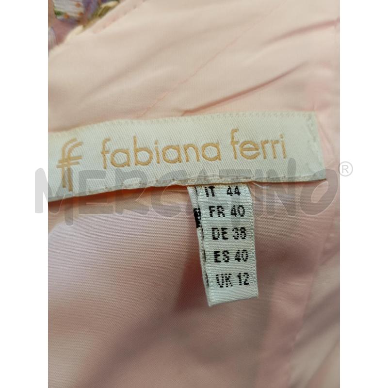 VESTITO DONNA FABIANA FERRI ROSA FIORI VIOLA | Mercatino dell'Usato Verona fiera 5