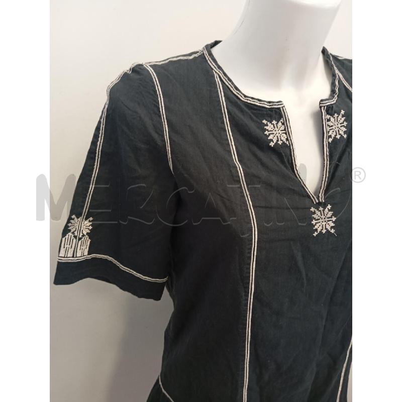 VESTITO DONNA ISABEL MARANT NERO DISEGNI BIANCHI  | Mercatino dell'Usato Verona fiera 2